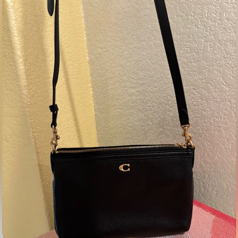 Coach Black and Tan Interior Bag